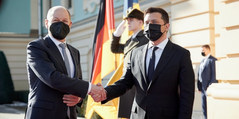 Зеленский Шольц визит 9 мая Украина Киев война вторжение