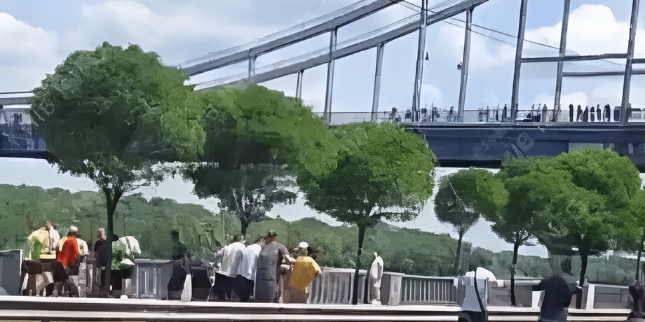 новости Киева, трос, мужчина, упал в днепр, аттракцион-спуск, несчастный случай