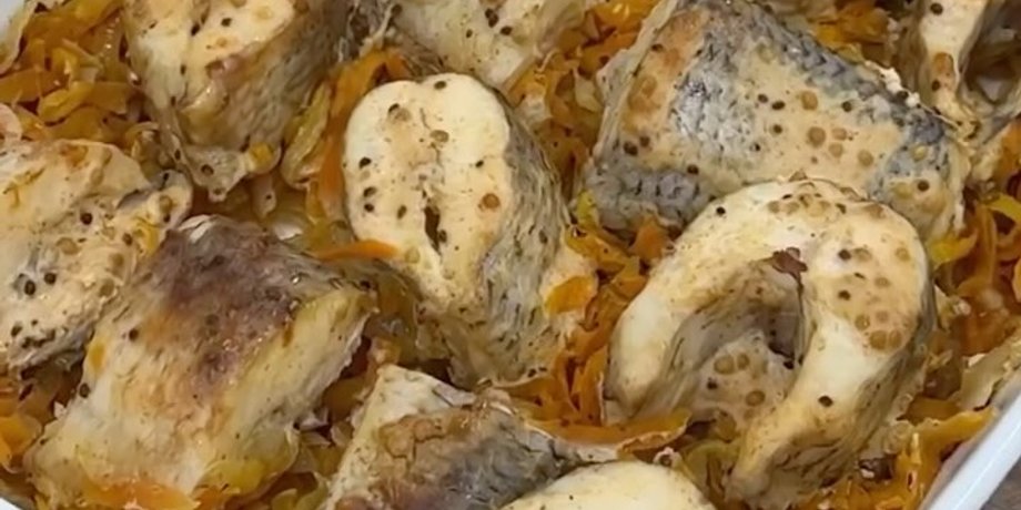 рыба в духовке, запеченная рыба