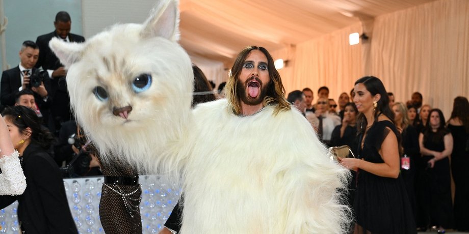 Met Gala 2023, джаред лето, кошка лагерфельда, кошка шупетт
