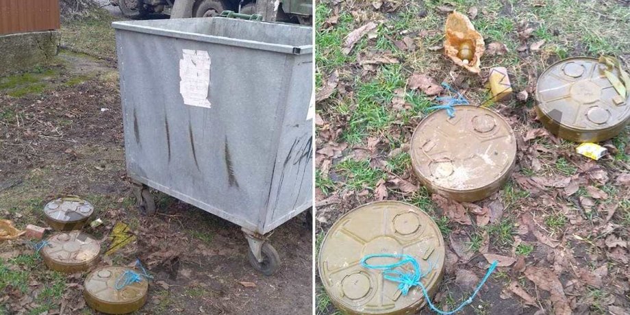 міни в дніпрі, вибухівка в дніпрі, сміттєвий бак дніпро