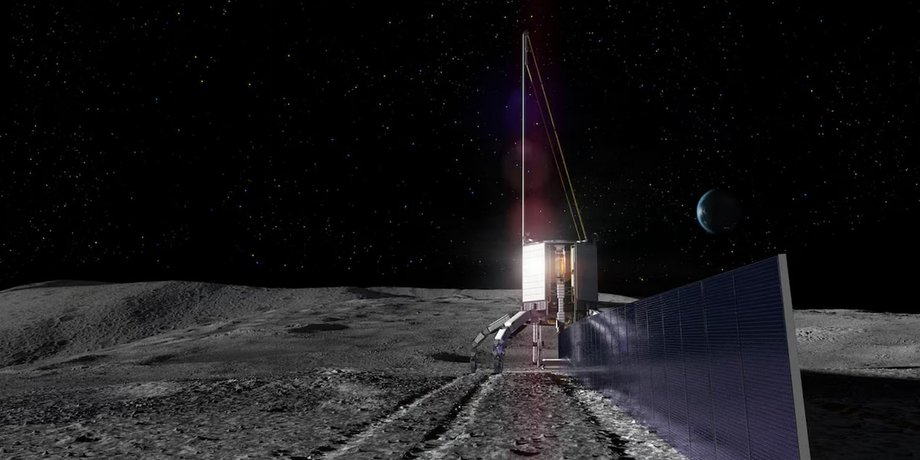 Луна, Blue Origin, солнечные панели