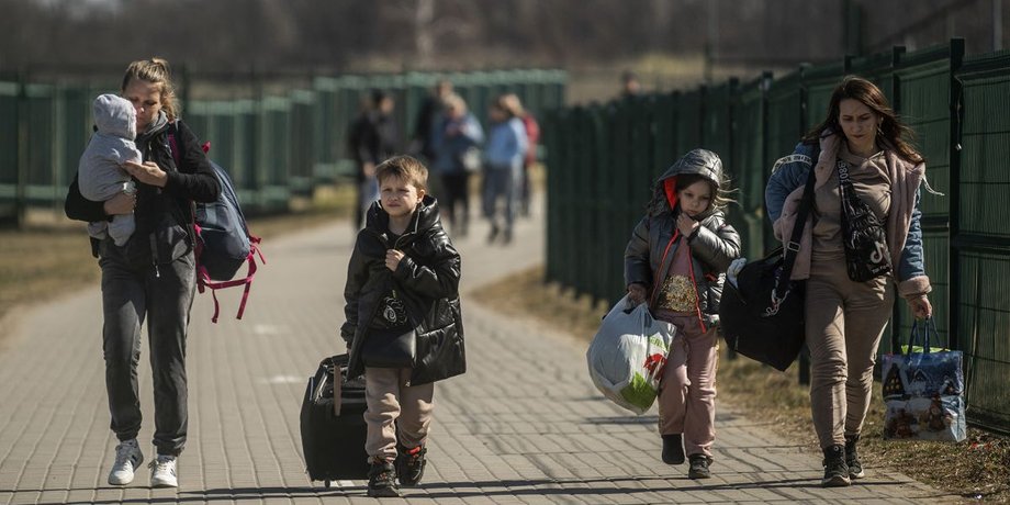 украинские беженцы за рубежом