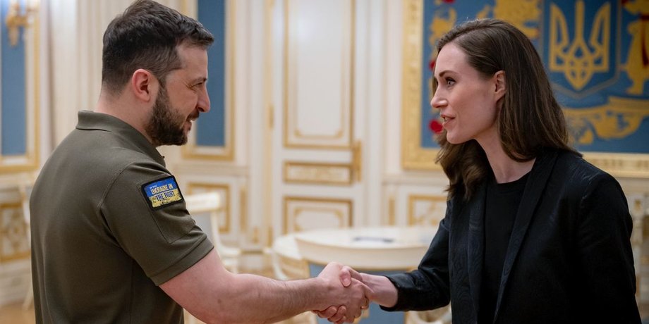 Санна Марін, Санна Марін в Києві, Санна Марін в Україні, Санна Марін і Зеленський, Санна Марін з Зеленським