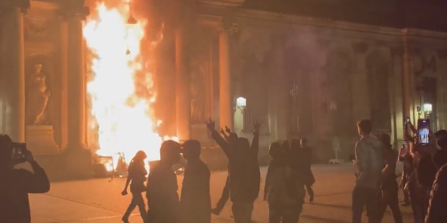 Протесты, Франция, Бордо, фото