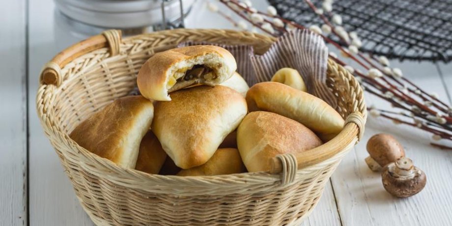 Пирожки с грибами, пирожки, рецепт теста для пирожков, пирожки рецепт