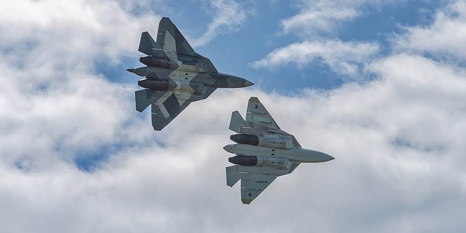 авиация, россия, вкс рф, су-57, самолеты, истребители