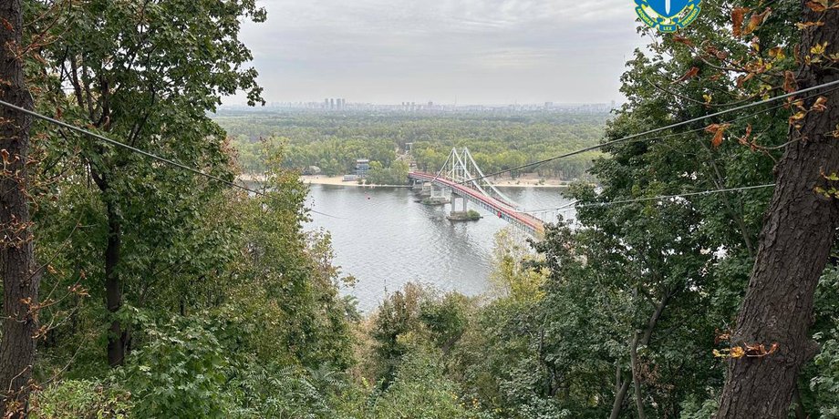 Канатная дорога, Днепр, Труханов остров