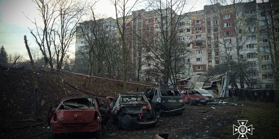 Ракетный удар по Львову, атака на Львов, война в Украине, вторжение России