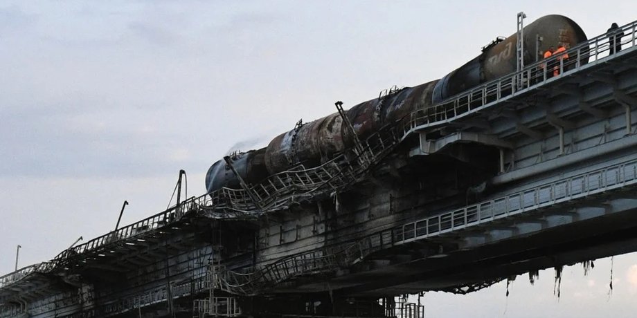 Крымский мост, крым, атака, диверсия, атака на мост, взрыв на мосту, крымский мост взрыв