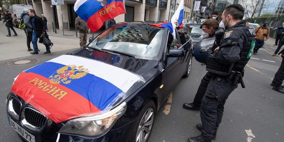 Флаги РФ на 9 мая в Берлине