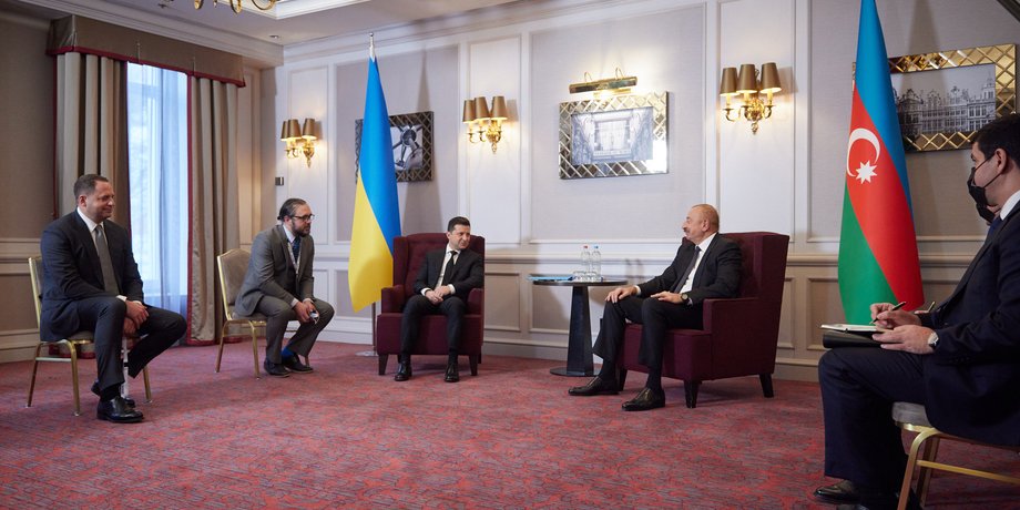 Владимир Зеленский, Ильхам Алиев, Реджеп Тайип Эрдоган, саммит Украина Турция Азербайджан