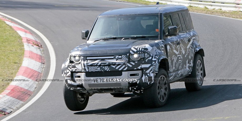 испытания Land Rover Defender SVX / SVR V8 на Нюрбургринге, Land Rover Defender SVX / SVR V8 шпионские фото