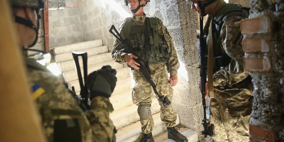 Военнослужащие ВСУ на учениях Rapid Trident / Фото: Getty Images