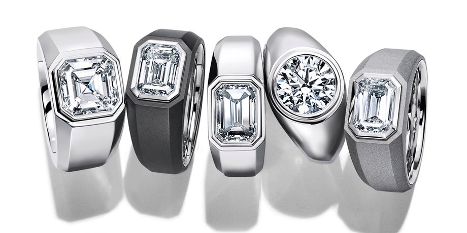 Tiffany & Co, мужские кольца, мужские обручальные кольца, кольца, бриллианты