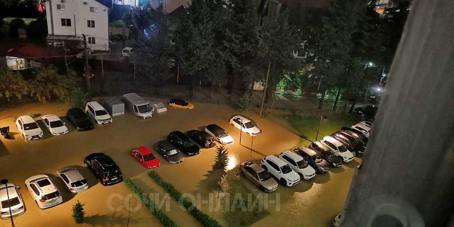 потоп сочи, подтопление сочи, сочи затопило, новости россии