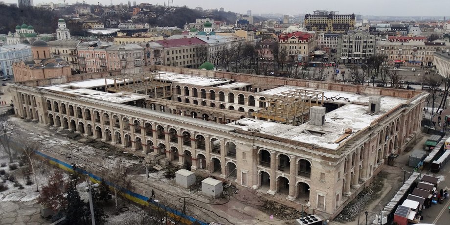 старый Киев, памятник архитектуры, заброшенные здания, Гостиный двор