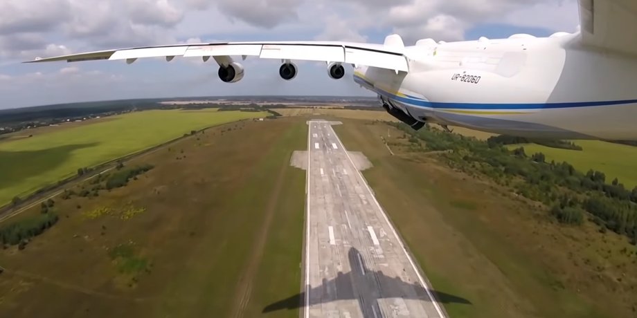 Ан-225 "Мрия", самолет, взлет,