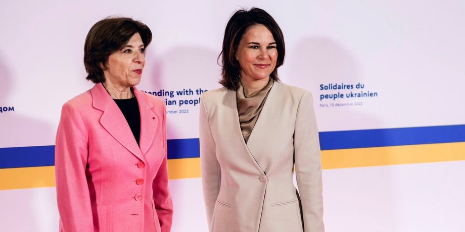 Глави МЗС Франції та Німеччини Катрін Колонна та Анналена Бербок