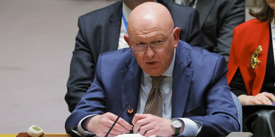 постпред РФ в Совбезе ООН Василий Небензя на заседании СБ ООН