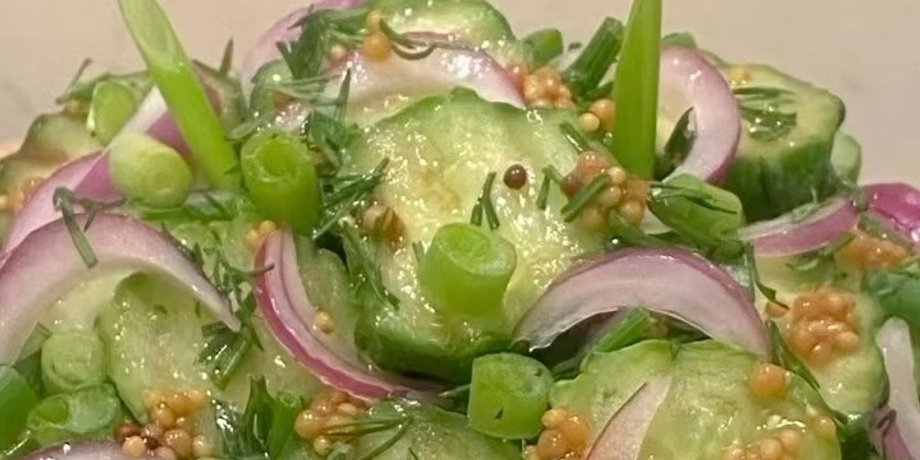 закуска из огурцов, еда