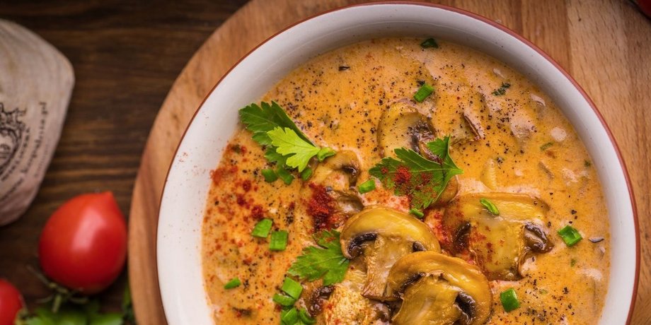 Грибной суп с паприкой, грибной суп, рецепт супа, вкусный суп, суп рецепт
