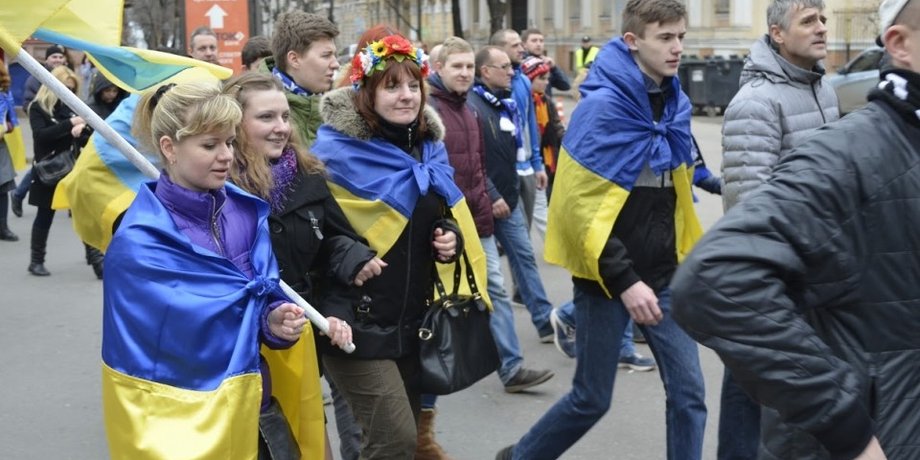 Марш ультрас в Одессе / Фото: Укринформ