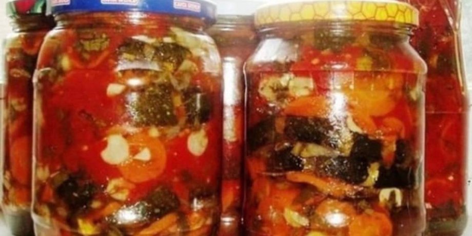 баклажаны, ленивые баклажаны, салат