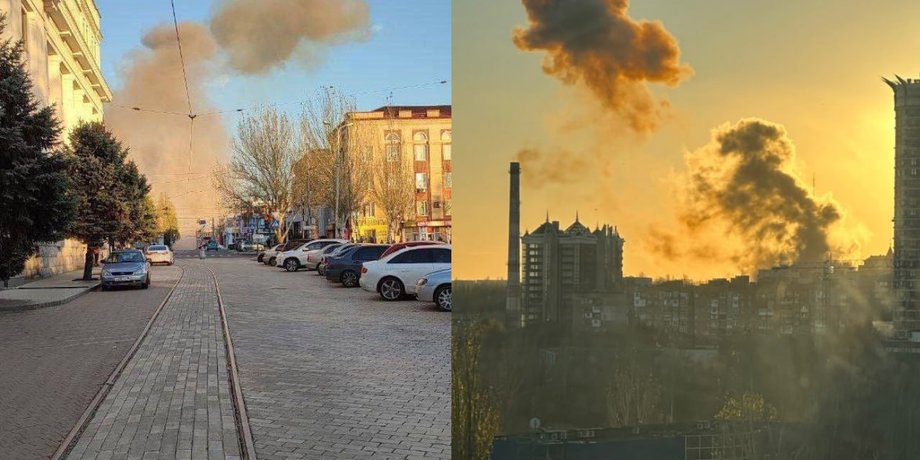 новини донецька, вибух у донецьку, ракетна атака донецьк, робота ппо донецьк