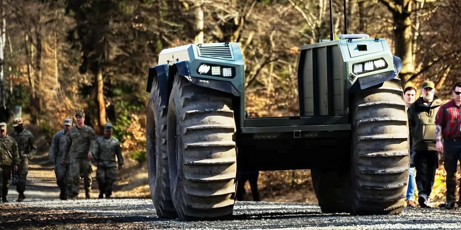 фото НРК амфібія UNEX UGV на випробуваннях