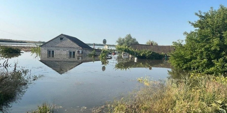 Затопление в Херсонской области, фото