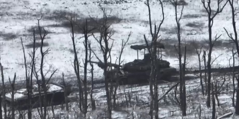 Т-90М "Прорив" ЗС РФ, РФ Авдіївка, танк Прорив, танк РФ знищення, ЗСУ FPV-дрон, дрон підбиття танка РФ