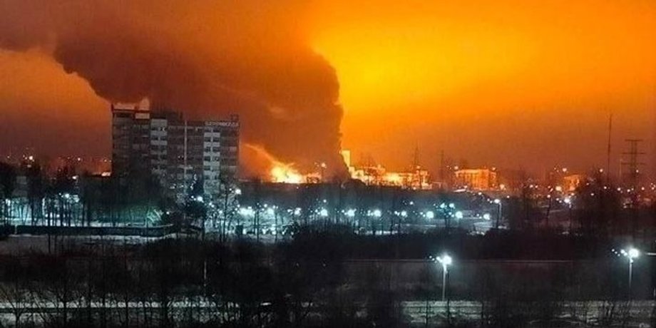 пожежі в Росії після удару дроном ЗСУ