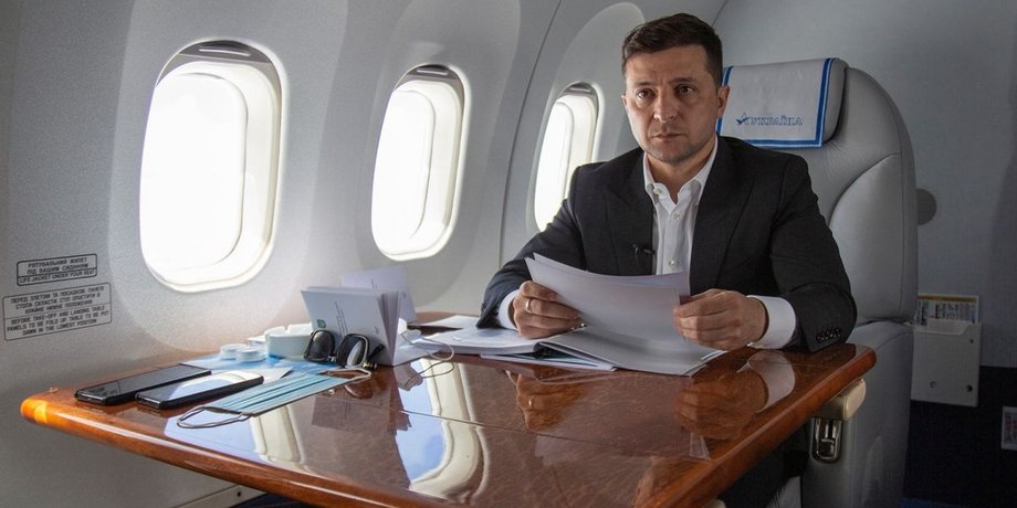 Володимир Зеленський, президент, літак,
