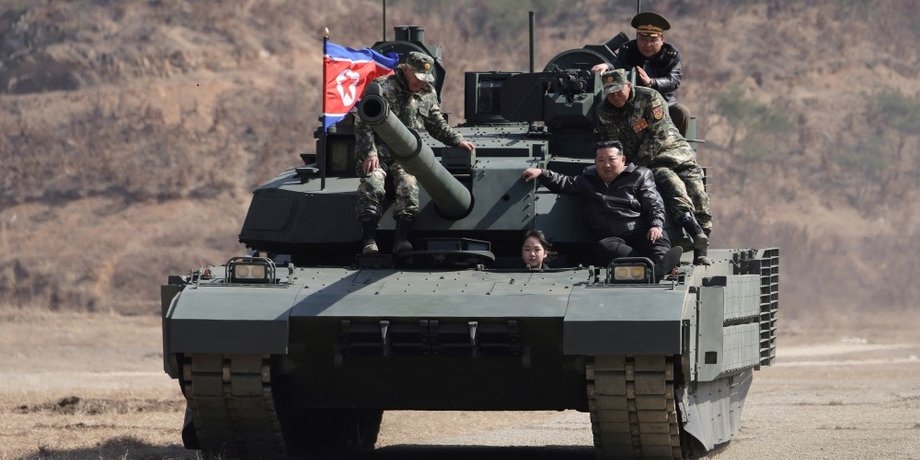 ким чен ын ким чжу э на танке