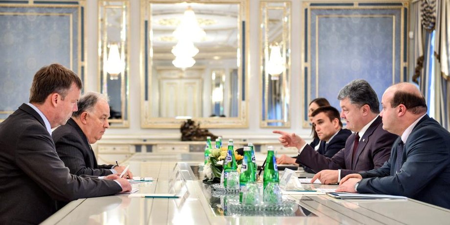 Встреча Порошенко с представителями ОБСЕ / Фото пресс-службы президента