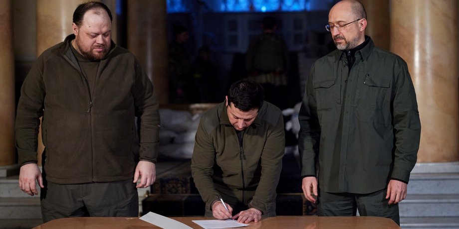 Володимир Зеленський, заявка на членство в Європейському Союзі