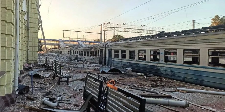 вокзал Лозовая разрушения