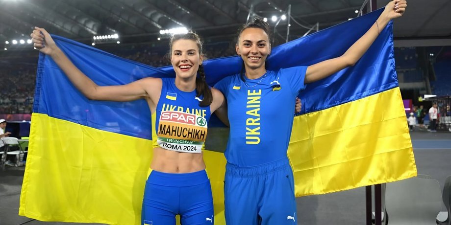 фото легкоатлеток Украины Ярославы Магучих и Ирины Геращенко