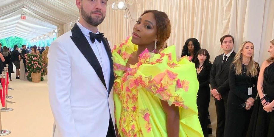 Серена с супругом на Met gala/Фото: Instagram serenawilliams