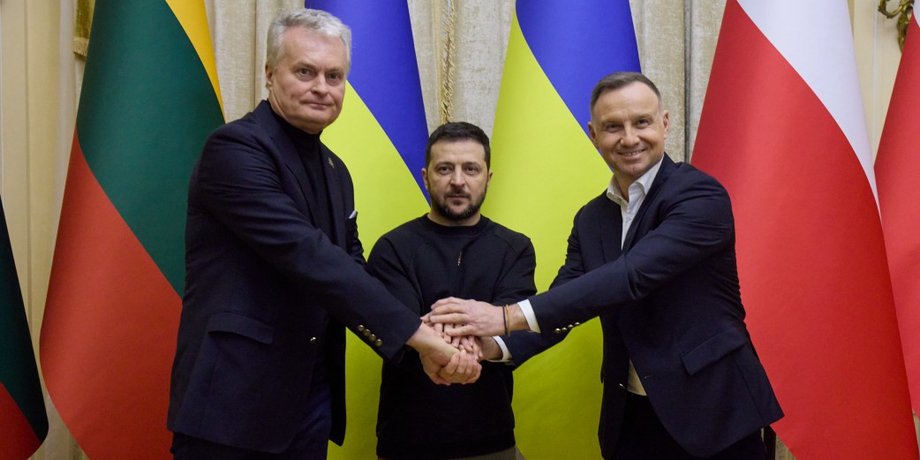 Гітанас Науседа, Володимир Зеленський, Анджей Дуда, Польща, Литва, Україна, зерно, Нью-Йорк