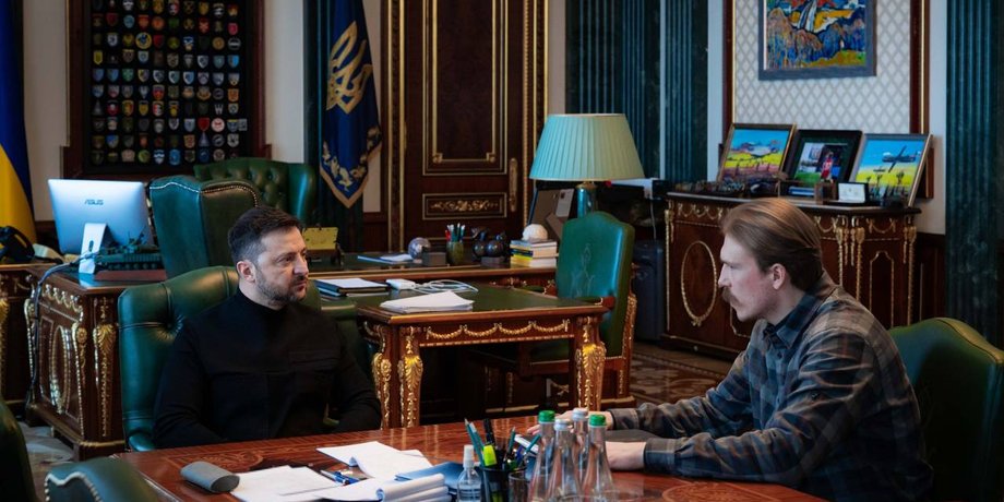 фото зустрічі Володимира Зеленського та Дениса Прокопенка "Редіса"
