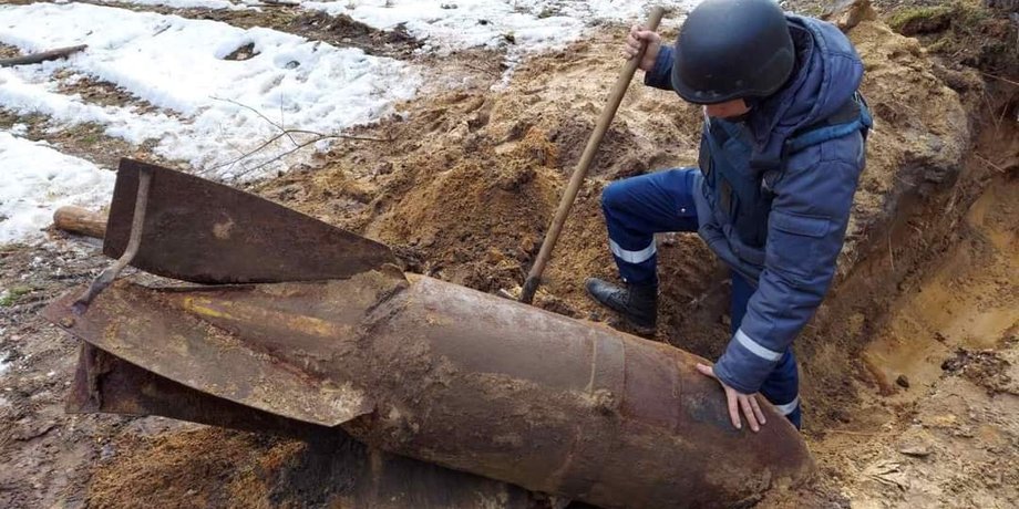 бомба, сумська область, суми, сумщина, авіаційна бомба, німецька бомба, друга світова