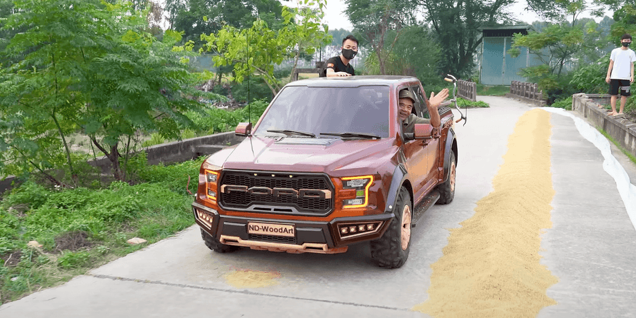 Ford, Ford F-150, Ford F-150 Raptor, Дерево, Мастер, Умелец, Авто, Автомобили, Авто из дерева, Видео