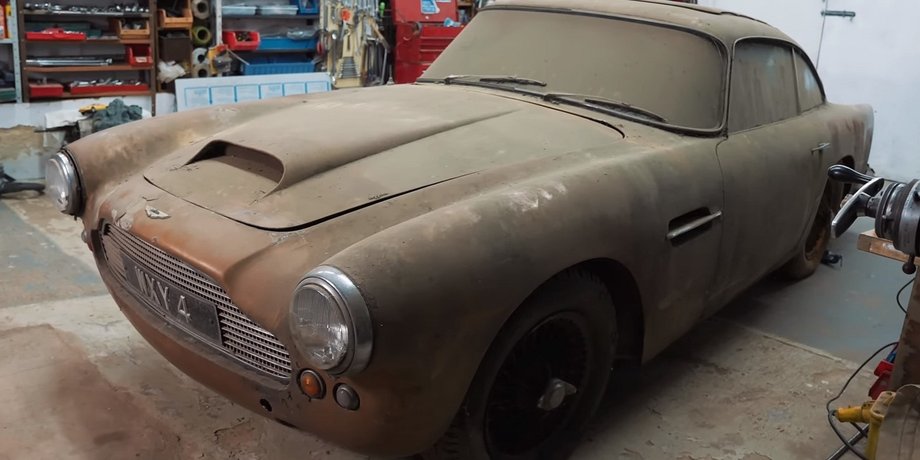 Aston Martin DB4 1959, Aston Martin DB4, Aston Martin, заброшенные авто