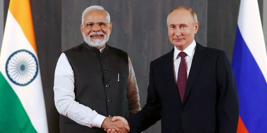 Нарендра Моди, премьер министр индии, Владимир Путин