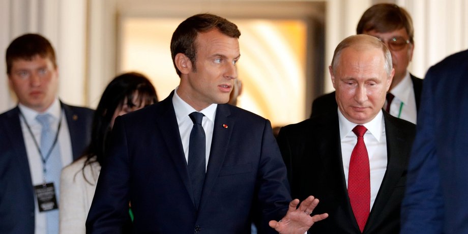 Еммануель Макрон, Володимир Путін, Франція, Росія, зустріч Макрона з Путіним, переговори Путіна і Макрона