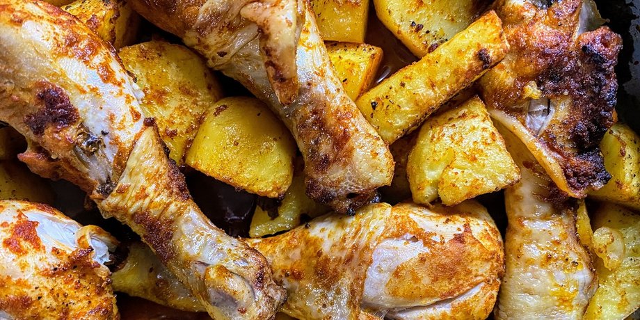 Курка по-селянськи з картоплею, курка рецепт, курка з картоплею, курка як приготувати