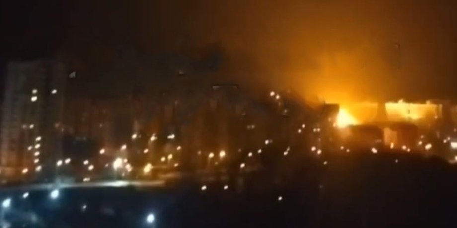 Ракеты в Белгороде, Вспышка в Белгороде, обстрел Белгорода, Белгород 27 марта Гладков, Белгород пожар, Белгород попадание