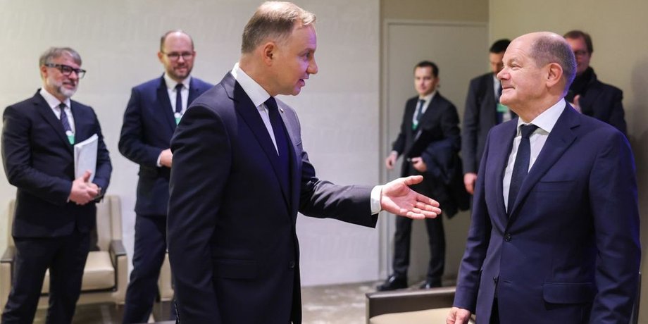 Анджей Дуда, президент польoщі, польща, Олаф Шольц, канцлер Німеччини, Німеччина, Дуда, Шольц, Варшава, Берлін